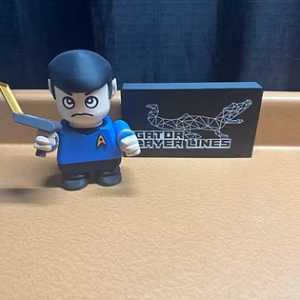 Chunky Spock 3D-printed figure by Gator Layer Lines