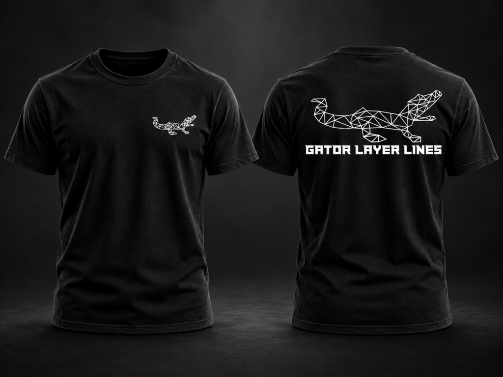 Gator Layer Lines Logo T-Shirt