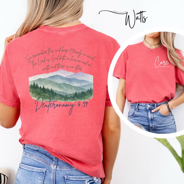 Pink scenic CORE apparel collage