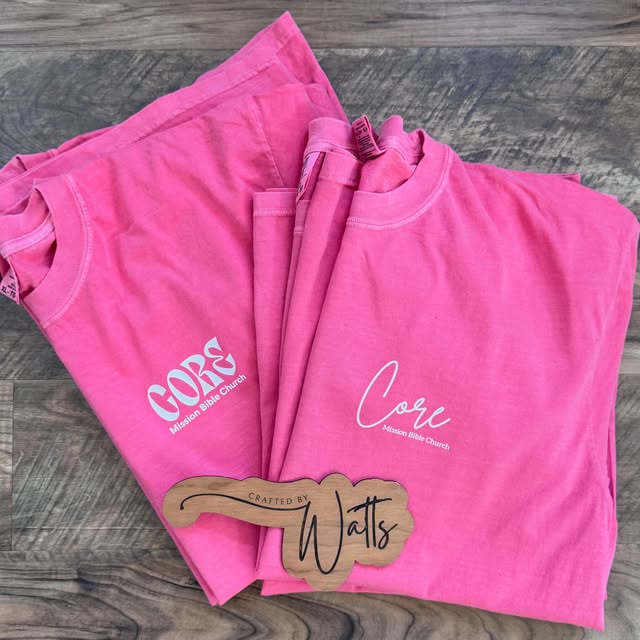 Pink CORE finished apparel set